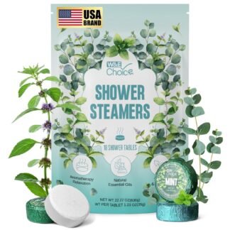 W&E Choice Shower Steamers Aromatherapy 18 Pcs- Shower Bombs Birthday Gifts for Women, Eucalyptus Mint Essential Oils for Daily Relaxation & Stress Relief, Gift for Women & Men,...