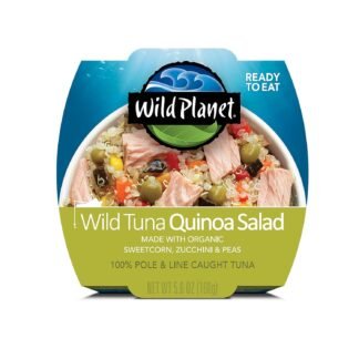 Wild Planet Ready-To-Eat Wild Tuna Quinoa Salad With Organic Sweetcorn, Zucchini & Peas, Tuna Salad, 5.6oz, Pack Of 1