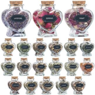 Witchcraft Supplies Herbs Kit - 20 Pcs Dried Herbs and Flowers for Witch Starter - Spell Herbs Jars for Wiccan Altar Supplies, Wicca Pagan Rituals, Magic Healing, Candle and...