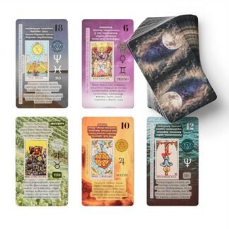 Witchy Cauldron Tarot Cards for Beginners, Learning Tarot Cards with Meanings on Them, for Beginners, Training Deck