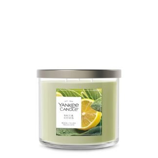 Yankee Candle 3 Wick Candle Jar, Scented Candle with up to 40 Hours of Burn Time, Premium Plant Wax Blend for Consistent Long Lasting Scent from First to Last Burn, Sage & Citrus
