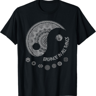 Ying Yang Chakra Spirit Spiritual Balance Mind T-Shirt