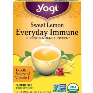 Yogi Tea Organic Sweet Lemon Immune Everyday Tea, 16 CT