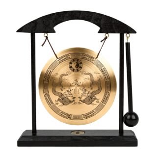Zen Art Brass Feng Shui Desktop Gong for Home Office Table Decor Collectible Figurines - lunas-mystic-emporium.com Zen Art Brass Feng Shui Desktop Gong for Home Office Table Decor Collectible Figurines