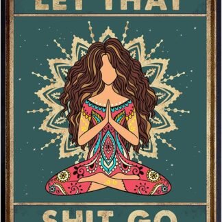 Zen Decor - Meditation Gifts - Spiritual Gifts for Women - Spa Wall Art Room Decor - Namaste Wall Art - Yoga Print - Meditation Decoration - Mandala Artwork - Boho New Age...