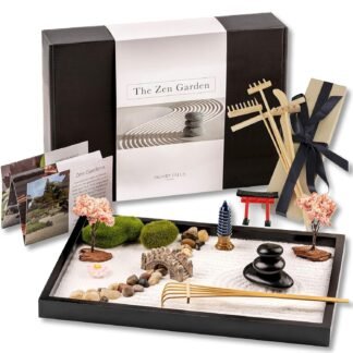 Zen Garden Kit 11x8in Beautiful Japanese Decor Mini Rock Feature Gift Set for Home Office Desk Zen Sand Garden 6 Tools 15 Accessories Sand Tray Therapy Desktop Meditation - lunas-mystic-emporium.com Zen Garden Kit 11x8in. Beautiful Japanese Decor Mini Rock Feature Gift Set for Home, Office Desk. Zen Sand Garden, 6 Tools, 15 Accessories. Sand Tray Therapy Desktop Meditation...