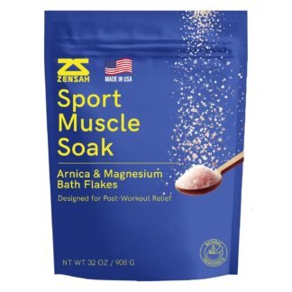 Zensah Muscle Recovery Bath Soak - Magnesium Epsom Salt with Arnica for Post Workout Soreness Relief, Soaking Essential Oils, Sports Gifts for Athletes, Men and Women...
