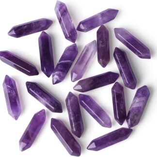 ZHIYUXI Amethyst Crystal Rock Amethyst Stone Crystals and Healing Stones Gemstones Crystal Set Gem Purple Crystal Wand Crystals Bulk Tumbled Polished Energy Reiki Therapy...