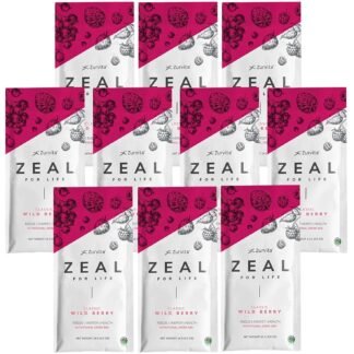 Zurvita - Zeal for Life Wellness Drink Mix - Wild Berry (Classic) Flavor - Gluten-Free, Vegan, with Vitamins and Minerals - 10 Single Packets - lunas-mystic-emporium.com Zurvita - Zeal for Life Wellness Drink Mix - Wild Berry (Classic) Flavor - Gluten-Free, Vegan, with Vitamins and Minerals - 10 Single Packets