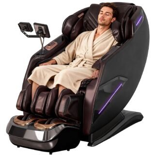 4D Massage Chairs Full Body,Zero Gravity SL-Track Shiatsu Massage Chair Recliner,Core Heating,20 Massage Techniques,Deep Yoga Stretch,Foot Rollers, Ai Voice,Touch...