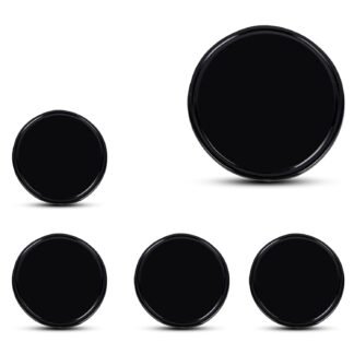 5 PCS Dashboard Placement Round Mat, Highly Adhesive Irregular Non-Slip Stone Pattern Silicone Mat, Multifunctional Smartphone GPS Key Glasses Storage, Easy to Clean Accessories...