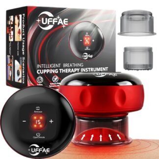 7-in-1 Electric Cupping Therapy Set, Smart Cupping Therapy Massager, 12 Levels of Suction Strength and Temperature Control，for Targeted Pain Relief