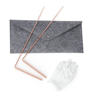 99.9% Copper Dowsing Rod,Professional Divination Pendulum Kit With Telescopic Probes for Divining,Gold,Spiritual,Yes/No Answers,Energy Healing(5pcs)