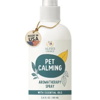ALFIE'S CHOICE Pet Calming Aromatherapy Spray - Cat Calming Spray for Indoor Use & Travel - Dog Relaxation Mist with Essential Oils - Natural Scent for Grooming, Loud Noises -...