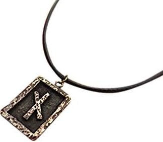 All 24 Viking Futhark Rune Pendants with Adjustable String Fehu Othala Dagaz Anzus Kenaz Ehwaz Berkano Isa Hagalaz Mannaz Wunjo Gebo Perthro Laguz Ingwaz Tiwaz Eihwaz Sowilo Charm