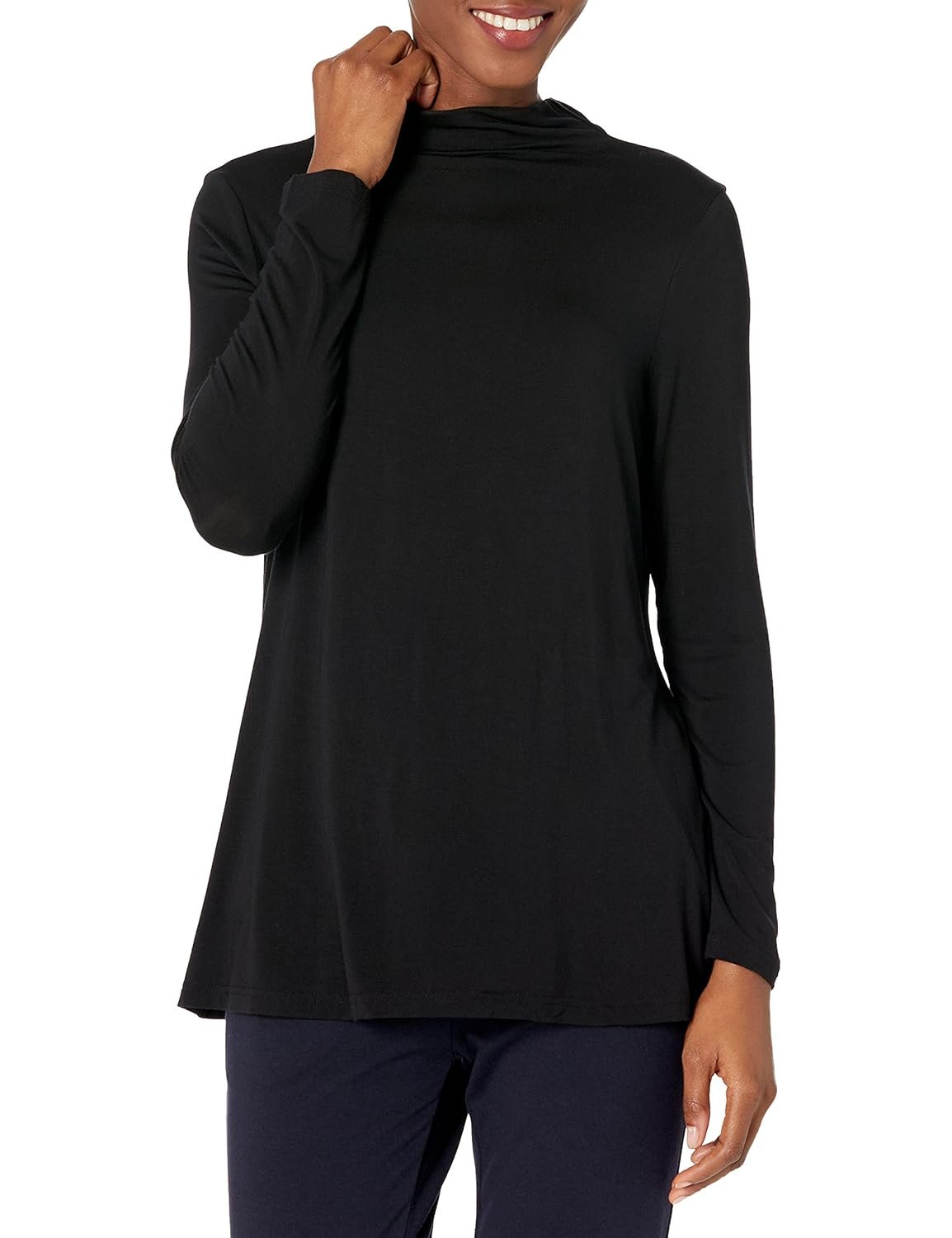 Amazon Essentials Womens Jersey Long-Sleeve Mock Neck Swing Tunic - lunas-mystic-emporium.com Amazon Essentials Womens Jersey Long-Sleeve Mock Neck Swing Tunic
