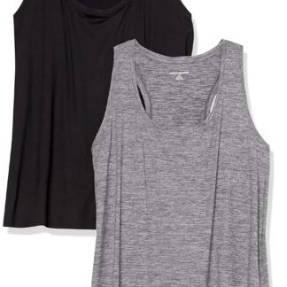 Amazon Essentials Women's Tech Stretch Racerback Tank Top - Discontinued Colors, Multipacks