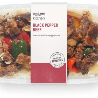 Amazon Kitchen, Black Pepper Beef, Single Serve Meal, 12 Oz