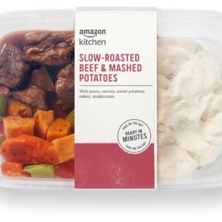 Amazon Kitchen, Slow Roasted Beef & Mashed Potatoes, Single Serve Meal, 12 Oz