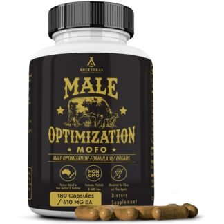 Ancestral Supplements Mofo, Supplements for Men, Support for Energy Levels and Overall Men's Health and Wellness, Non-GMO Grass Fed Beef Organ Supplement with Liver, No Fillers,...