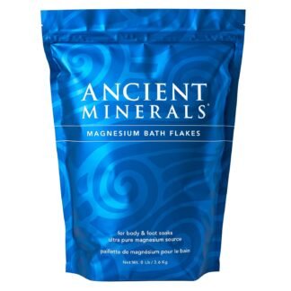Ancient Minerals Magnesium Bath Flakes – Pure Zechstein Magnesium Chloride for Soaking and Whole-Body Replenishment, 8 lb Bag