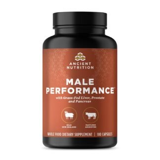 Ancient Nutrition Organ Supplements for Men, Grass-Fed and Wild Organ Complex Capsules, Liver, Prostate, Pancreas Supports Male Performance, Healthy Aging, 180 Ct