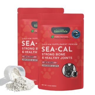 Animal Essentials Sea-Cal - Pure Seaweed Calcium Powder for Dogs with Magnesium, Joint Supplement for Dogs & Cats for Healthy Bones & Teeth, Joint Health, Icelandic Seaweed...