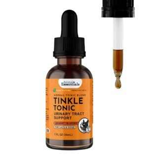 Animal Essentials Tinkle Tonic - Herbal Formula for Dogs and Cats, Healthy Urinary Tract, 100% Organic Human Grade Herbs, Couchgrass, Dandelion, Echinacea, Marshmallow Root,...