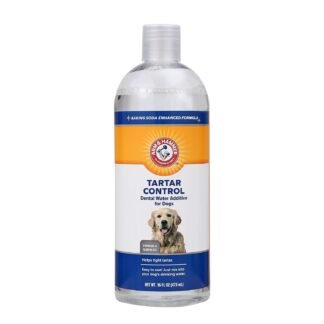Arm & Hammer Dog Water Additive for Dental Care - Bad Breath Eliminator for Dogs & Dog Breath Freshener - Dog Tooth Plaque Cleaner & Dog Tartar Remover - 16 Fl Oz Dental Rinse...