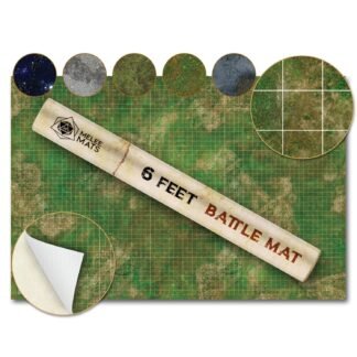 Battle Game Mat for DND - [48" x 72"] Wargaming Tabletop Map - Gaming Board for Warhammer 40k, Dungeons and Dragons, Wargame RPG - Vinyl Gaming Grass Terrain