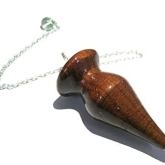 Beautiful Wooden Dowser Pendulum for Healing, Metaphysical Divination Gemstone Pendulum Crystal Reiki Feng Shui, Meditation, Gift for Men Women