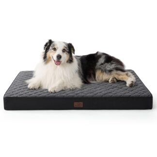 Bedsure Orthopedic Dog Bed for Extra Large Dogs and Crate - Thick Memory Foam Pet Mattress with Removable Washable Cover and Egg Crate Foam, Suitable for Pet Up to 100 lbs, XL...