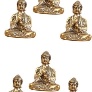 BESTOYARD 6 Pcs Buddha Decorative Ornaments Zen Buddha Statue Mini Buddha Statue Miniature Buddha Statue Buddha Ornaments Water Table Toys Mini Buddha Sculptures Copper Pendant
