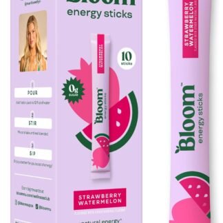 Bloom Nutrition Energy Drink Powder Packets, Sugar Free Energy Drink Mix with L-Theanine, B Vitamins & Natural Caffeine, On the Go Powder Sticks for Natural Energy, 10 Calories...