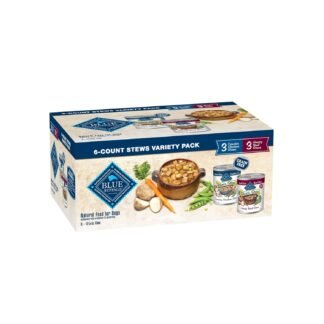 Blue Buffalo Blue's Stew Natural Wet Dog Food, Made with Natural Ingredients, Hearty Beef and Country Chicken Variety Pack, 12.5-oz Cans, 6 Count