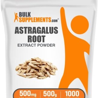 BulkSupplements.com Astragalus Extract Powder - Astragalus Root Powder, Herbal Supplement - Vegan & Gluten Free, 500mg per Serving, 500g (1.1 lbs) (Pack of 1)