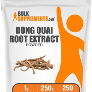 BulkSupplements.com Dong Quai Root Extract Powder - Angelica Root Powder, Dong Quai Herbal Supplements - Vegan & Gluten Free, 1g per Serving, 250g (8.8 oz) (Pack of 1)