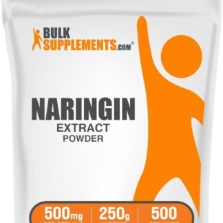 BulkSupplements.com Naringin Extract Powder - Sourced from Citrus Fruit, Naringin Supplement - Herbal Supplement, Gluten Free, 500mg per Serving, 250g (8.8 oz) (Pack of 1)