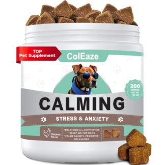 Calming Chews for Dogs Puppy Dog Calming Chews, Help Manage Stress and Promote Relaxation Sleep Aid Calm Dog from Noise, Thunder, Barking, Separation, Small Medium Large & All...