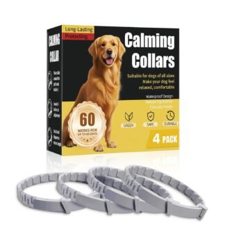 Calming Collar for Dogs 4-Packs,Dog Calming Collar,Pheromone Collar for Dogs,Relief Anxiety Stress Separation,Lasts 60 Days,25 Inches Size Flexible Adjustable,for All Small...