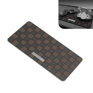 Car Anti-Slip Pad, Multifunctional Dash Mat, Central Control Instrument Table Mobile Phone Fixing Glue Pad, 11.8” x 5.9“ Universal Car Interior Accessories (Brown)