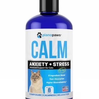 Cat Anxiety Relief 90 Day Supply - Faster Absorption Than Cat Calming Treats - Cat Calming Products for All Ages - Liquid Calming Cat Treats for Sleep Aid - 8 Ingredient Blend +...