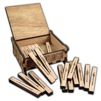 Celtic Tree Ogham Runes with special, keepsake box and information booklet - Divination, Pagan, Wicca, Druid, Druidry, Witchcraft