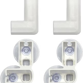 Clear Dog Playpen Connector Buckles for SOLOWINNER Dog Pen, Easy to Install and Remove Dog Playpen Attachment (Negative L, 23.6" H, Top+Bottom)