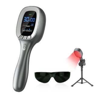 Cold Red Light Therapy Device – Dual Wavelength 4×808nm & 34×650nm Red Light Therapy Wand – Handheld Infrared Light Therapy for Body, Knee, Shoulder, Back, Muscles, Joints and Pets