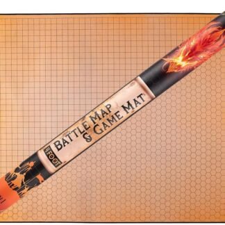 da Vinci's Room 2-in-1 DND Battle Map and 4 Foot Rubber Game Mat 48x36 inches with Dry Erase Square or Hex Grid - DND Battle Mat, D&D Map for D&D, Board Games, TTRPGs and Other...