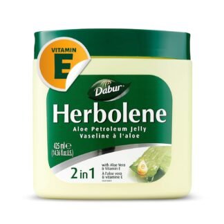 Dabur Herbolene Aloe Vera Gel Petroleum Jelly - Enhanced with Vitamin E for Deep & Intensive Skin Moisturization - Gentle on Sensitive Skin - Nourishing Bliss & Lasting...