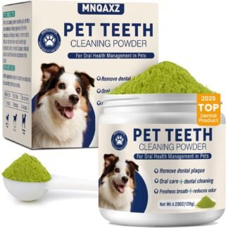 Dental Powder for Dogs Dog Teeth Cleaning Products Dog Tooth Cleaning Powder with Probiotics for Dogs Bad Breath Treatment Plaque and Tartar for Small Medium and Large Pet...