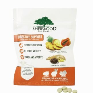 Digestive Support, Papaya by Sherwood Pet Health (100 Tablets - 60 Grams). Contains Natural Motility Herbs That Regulate The Digestive Tract, Improve The Gut microbiome and...