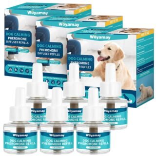 Dog Calming Diffuser Refills - 6 Pack Dog Pheromones Calming Diffuser for Dog Anxiety Relief, Dog Pheromone Diffuser, 180 Days Pheromone Diffuser to Calm Dogs, Fits All Common...